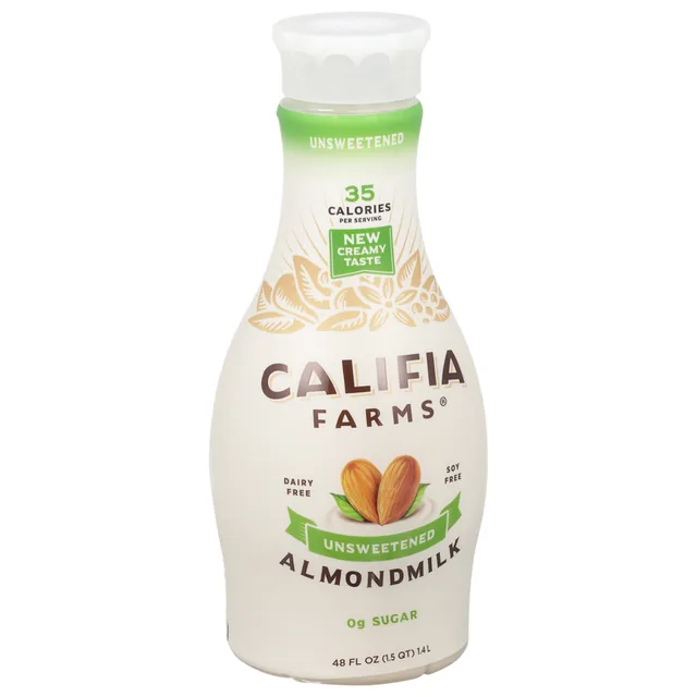 Califia Farms Unsweetened Almondmilk bottle