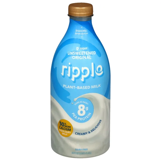 Ripple Unsweetened Original Pea Milk carton