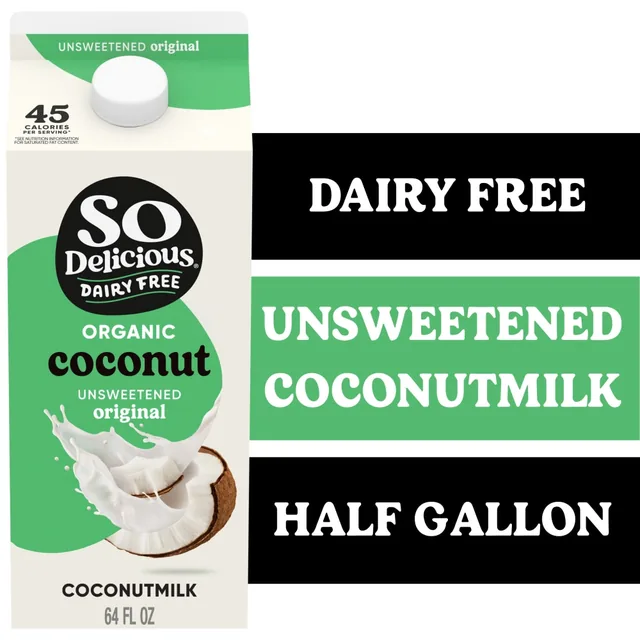 So Delicious Unsweetened Coconutmilk carton